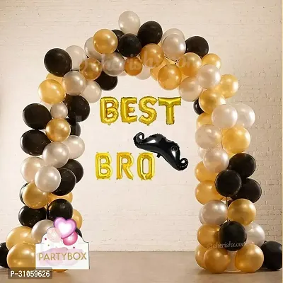 Rakshabandhan decoration Kits For your Brother Sister,Best Bro Special Surprice kit On rakshandhand Golden Black Silver Pack of 38 Pcs