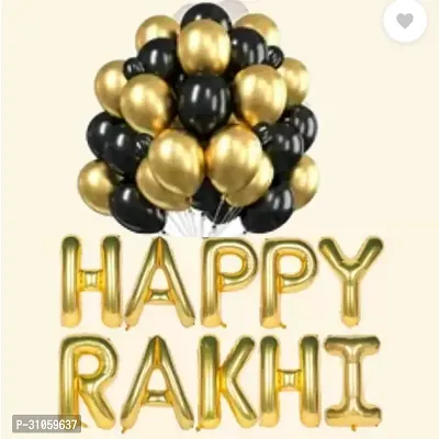 Rakshabandhan decoration Kits For your Brother Sister, Happy Rakhi Special Surprice kit On rakshandhand Golden Black Pack of 40 Pcs