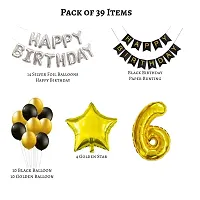 6th Happy Birthday Decoration kit Pack of 39 Pcs For Girls, Boys, Your Children, Others-thumb1