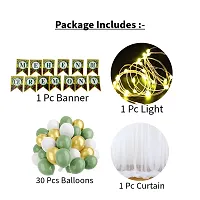 Party Box, Mehndi Ceremony, Green Golden White Themed Mehndi Celibration Decoration Kit For Groom and Bride-thumb1