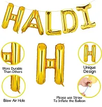 Haldi Decoration Kit Golden and white   40 Pcs Balloons-thumb2