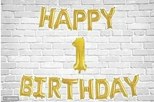 Happy Birthday Letter Golden Foil Balloons