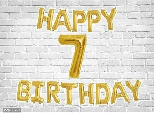 Happy Birthday Letter Golden Foil Balloons