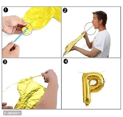 Happy Birthday Letter Golden Foil Balloons-thumb3