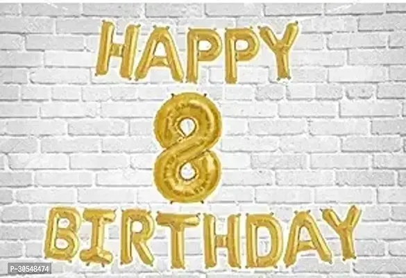 Happy Birthday Letter Golden Foil Balloons