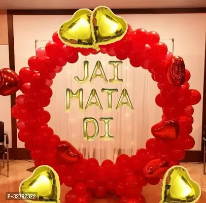 Happy Navratri Balloons decoration, Jai Mata Di-thumb0