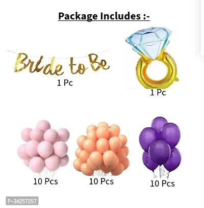 Party Box Bride to Be and Bachelor Party Balloons Decoration Kit of 32 pcs-thumb3