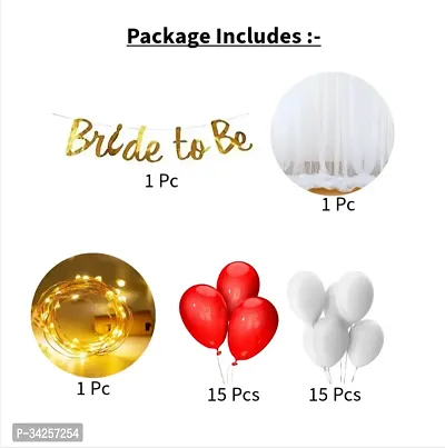 Party Box Bride to Be and Bachelor Party Balloons Decoration Kit of 33 Pcs-thumb4