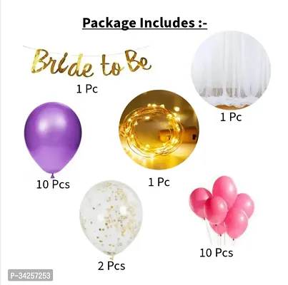 Party Box Bride to Be and Bachelor Party Balloons Decoration Kit of 25 pcs-thumb2