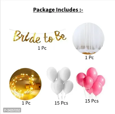 Party Box Bride to Be and Bachelor Party Balloons Decoration Kit of 33 pcs-thumb2