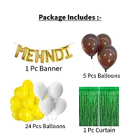 Party Box, Mehndi Ceremony, Green Golden White Themed Mehndi Celibration Decoration Kit For Groom and Bride-thumb1