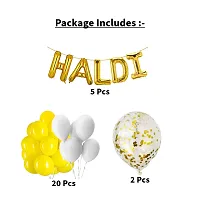 Party Box, Mehndi and Haldi Ceremony, Green Golden White Yellow Beautiful Themed Mehndi Haldi, Wedding Celibration Decoration Kit For Groom and Bride-thumb1