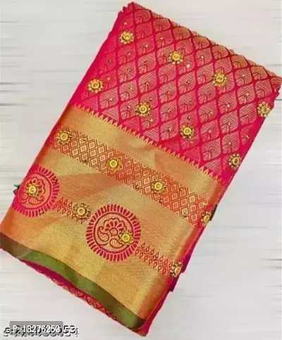 Kanjeevaran Brocade Zari Silk Saree-thumb0