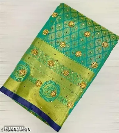 Kanjeevaran Brocade Zari Silk Saree-thumb0