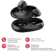 Stonx Portable TWS Bluetooth Earbuds Bluetooth Headset with Chaging Case Black-thumb1