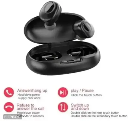 Stonx Portable TWS Bluetooth Earbuds Bluetooth Headset with Chaging Case Black-thumb2