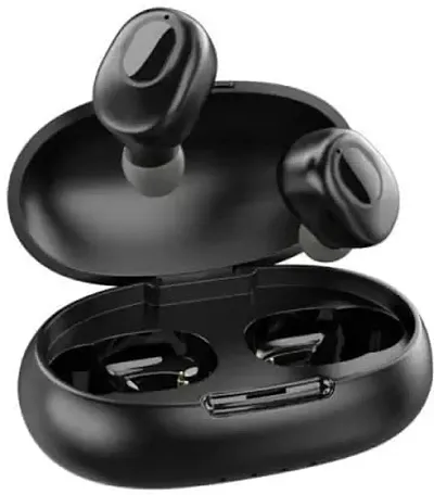 Stonx Portable TWS Bluetooth Earbuds Bluetooth Headset with Chaging Case Black-thumb0