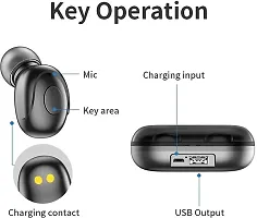 Stonx T2 TWS 5.0 Bluetooth Earphone Noise Cancelling with 1500mah Power Bank with led Display Earbuds Compatible for All Smartphone Black-thumb3