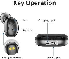 Stonx T2 Earbuds 5.0 Wireless Earphone CVC8.0 Noise Cancelling with 2000 mah Power Bank Bluetooth Headset Black True Wireless-thumb3