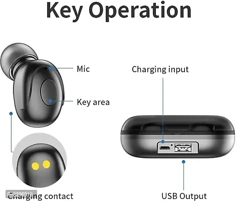 Stonx T2 Earbuds 5.0 Wireless Earphone CVC8.0 Noise Cancelling with 2000 mah Power Bank Bluetooth Headset Black True Wireless-thumb4