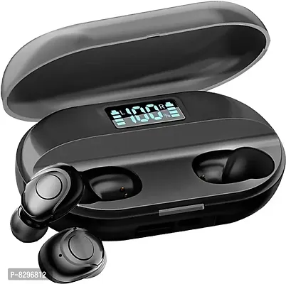 Stonx T2 Tws 5 0 Wireless Bluetooth Earbuds With 1500Mah Power Bank And Led Display For Men And Women Color Black