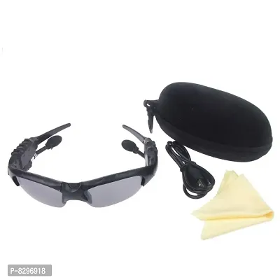 Wireless Sunglass Bluetooth Headset - Black Calling And Music-thumb5