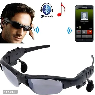 Wireless Sunglass Bluetooth Headset - Black Calling And Music-thumb0