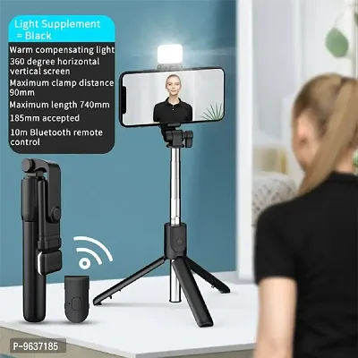 Trading Mobile Stand with Selfie Stick and Tripod Stand XT-02 Aluminium Alloy Remote Control Selfie Stick-thumb0