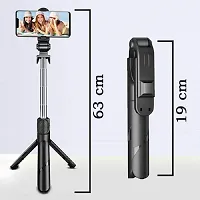 Trading Selfie Stick with Detachable Wireless Remote, 3 in 1 Function Sturdy Tripod Stand and Mobile Stand Bluetooth Selfie Stick-thumb1