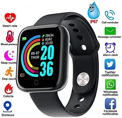 Stylish D20 Bluetooth Wireless Smart Watch-thumb0