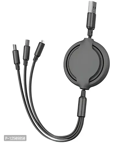 Classic Black 2.4 A Multi Pin Cable 1.2 Meter-thumb2