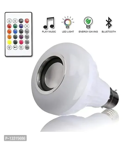 MCSMI Music Light Bulb With Bluetooth Speaker, 7W, B22 RGB Self Changing Color Lamp Built-In Audio Speaker-Pack of 1-thumb0