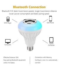 STONX Music Light Bulb With Bluetooth Speaker, 7W, B22 RGB Self Changing Color Lamp Built-In Audio Speaker-Pack of 1-thumb1