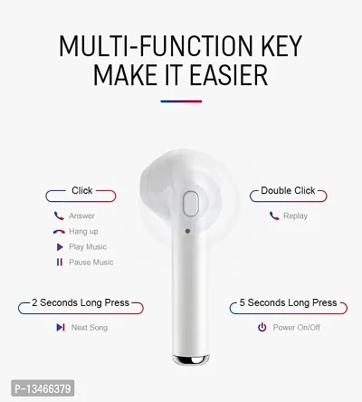 Boat Tunifi Earbuds I7S Upto 30 Hours Playback Wireless Bluetooth Headphones Airpods Ipod Buds Bluetooth Headset-thumb2