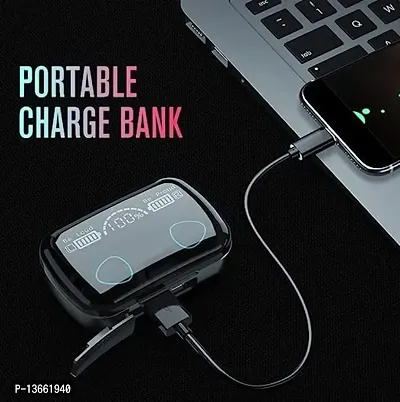 Stonx M10 Premium TWS Bluetooth 5.1 Noise Canceling Earbuds LED Display  Power Bank Bluetooth Headset