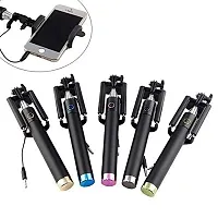 Mcsmi Click Now Pocket Sized Monopod With Aux Selfie Stick For Iphone And Android And All Smartphones Multicolor-thumb2