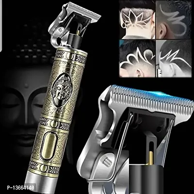 Stonx Hair Trimmer For Men Buddha Style Trimmer Professional Hair Clipper Hair Trimmer And Shaver For Men Retro Oil Head Close Cut Precise Hair Trimming Machine Metallic Gold Hair Removal Trimmers-thumb0