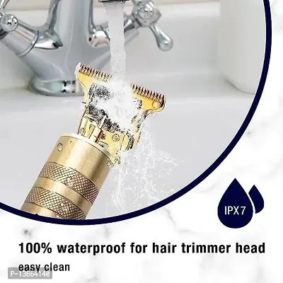 Stonx Hair Trimmer For Men Buddha Style Trimmer Professional Hair Clipper Hair Trimmer And Shaver For Men Retro Oil Head Close Cut Precise Hair Trimming Machine Metallic Gold Hair Removal Trimmers-thumb2