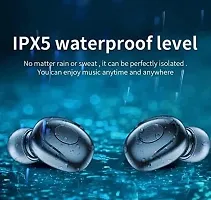 Stonx T2 TWS 5.0 Bluetooth In Ear Earphone Noise Cancelling with 1500mah Power Bank with led Display Earbuds Compatible for All Smartphone (Black)-thumb2