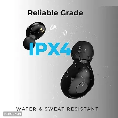 Stonx T2 TWS 5.0 Bluetooth In Ear Earphone Noise Cancelling with 1500mah Power Bank with led Display Earbuds Compatible for All Smartphone (Black)-thumb3