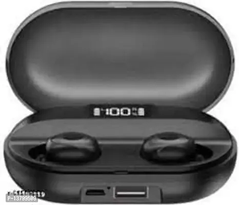 Mcsmi T2 TWS 5.0 Wireless with 1500mah Power Bank and Led Display Bluetooth Earbuds (Color - Black)