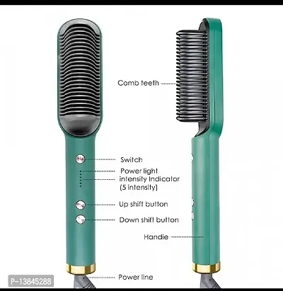 Stonx Hair Straightener Comb for Women  Men, Hair Styler, Straightener machine Brush/PTC RUMPES Heating Electric Straightener with 5 Temperature Control Hair Straightener For Women - (Multi)-thumb0