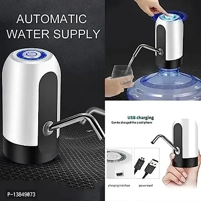 Stonx Automatic Wireless Water Bottle Can Dispenser Pump with Rechargeable Battery for 20 Litre Bottle Can with Portable USB Charging Cable Brew-thumb0