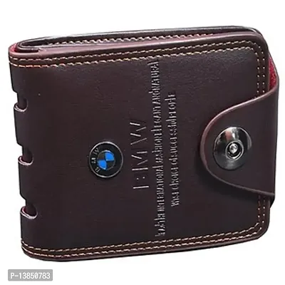 Men Brown PU Bi-fold Wallet-thumb0