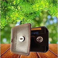 Men Brown PU Bi-fold Wallet-thumb2