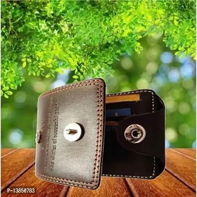 Men Brown PU Bi-fold Wallet-thumb3