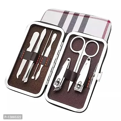 Stonx Manicure Pedicure Set Nail Clippers Stainless Steel Luxury Nail Grooming Set Professional Nail Scissors Grooming Kits, Nail Tools with Leather Case