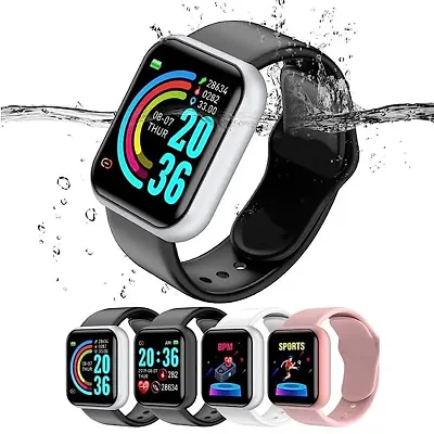 Stonx D20 Bluetooth Smart Watch Touch Sensor Bluetooth Smart Watch with Activity Tracker, Heart Rate Sensor, Sleep Monitor and Basic Functionality for All Boys  Girls-thumb0
