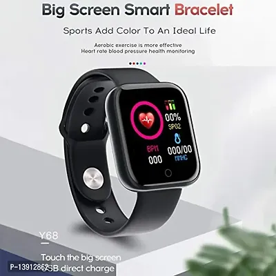 Mcsmi Smart Watch D-20 Bluetooth 1.3 LED with Daily Activity Tracker, Heart Rate Sensor, BP Monitor, Sports Watch for All Boys  Girls Wristband-thumb0