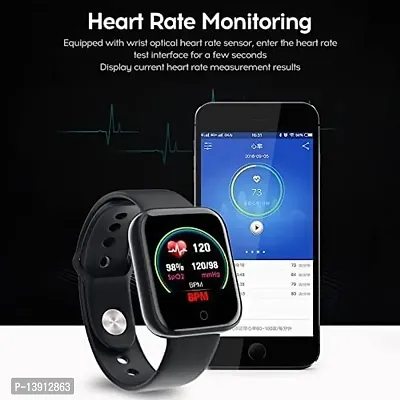 Mcsmi Smart Watch D 20 Bluetooth 1 3 Led With Daily Activity Tracker Heart Rate Sensor Bp Monitor Sports Watch For All Boys Girls Wristband